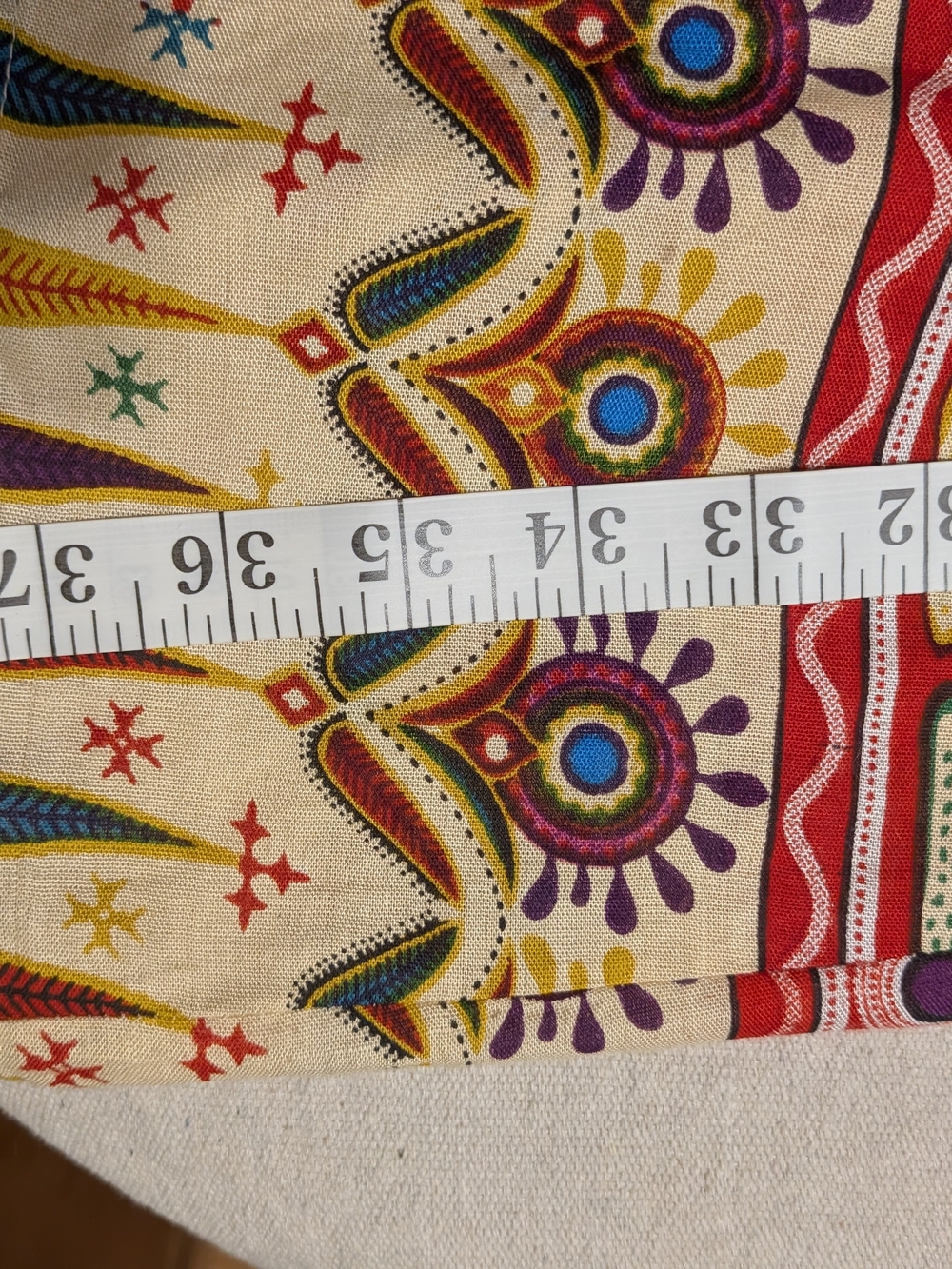 Boho Printed Maxi Skirt Vibrant Boho Gypsy Festival - Picture 4 of 7